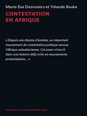 cover image of Contestation en Afrique